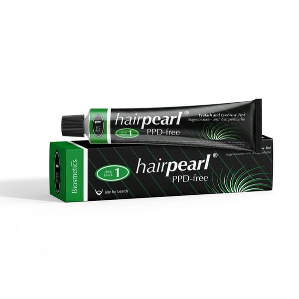 Hairpearl PPD free No 1 Deep Black 20ml - Professionell Färg/Toning