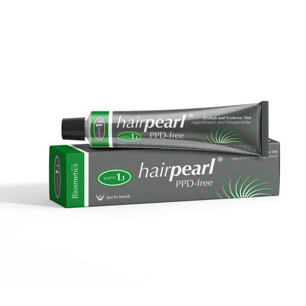 Hairpearl PPD free No 1.1 Graphite Grey 20ml - Professionell Färg/Toning