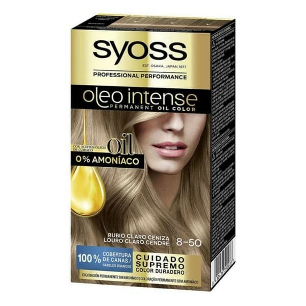Permanent färg Syoss Olio Intense Utan ammoniak Nº 8,50 Ljust askblont