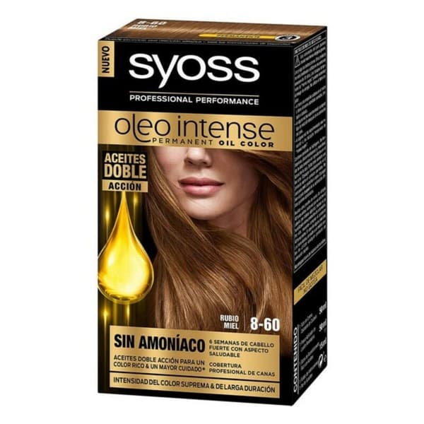 Permanent färg Syoss Olio Intense Utan ammoniak Nº 8,60 Honungsblond