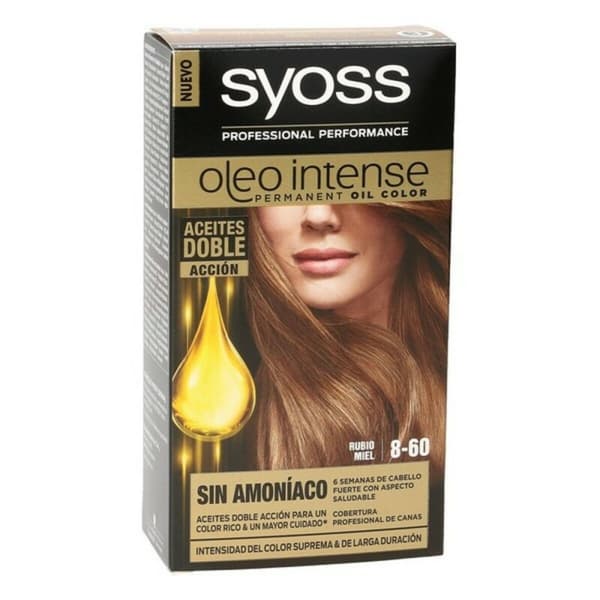 Permanent färg Syoss Olio Intense Utan ammoniak Nº 8,60 Honungsblond