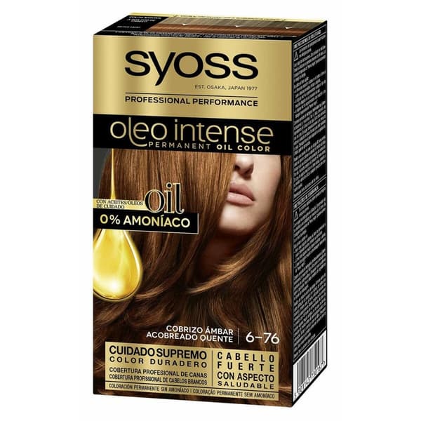 Permanent färg Syoss Olio Intense Utan ammoniak Nº 6.76 Cobrizo ambar