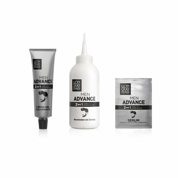 Färgande kräm Llongueras Men Advance Halvpermanent 4 - Askfärgat kastanjebrunt (4 pcs)