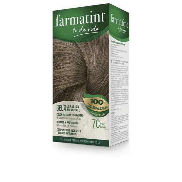 Permanent färg Farmatint 7c-Rubio Ceniza Gel