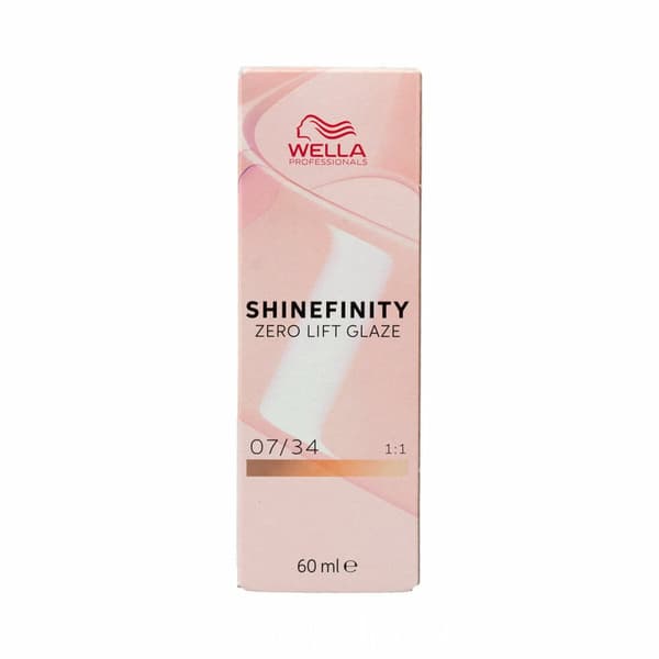 Permanent hårfäg Wella Shinefinity color Nº 07/34 (60 ml)