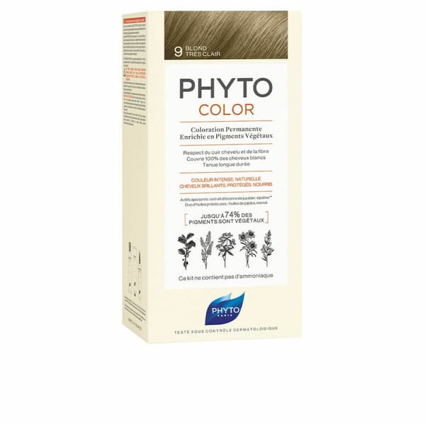 Permanent hårfäg PHYTO PhytoColor 9-rubio muy claro Utan ammoniak