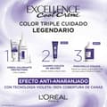 Miniatyrbillede 6 af 6: Permanent hårfarve - creme L'Oreal Make Up Excellence Cool Creme Intens Askeblond 7,11