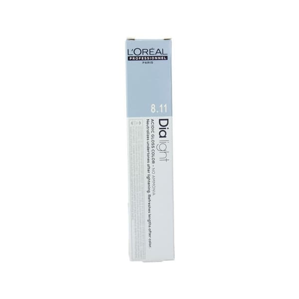 Väriaine ei sisällä ammoniakkia L'Oreal Professionnel Paris Dia Light 8,11 50 ml