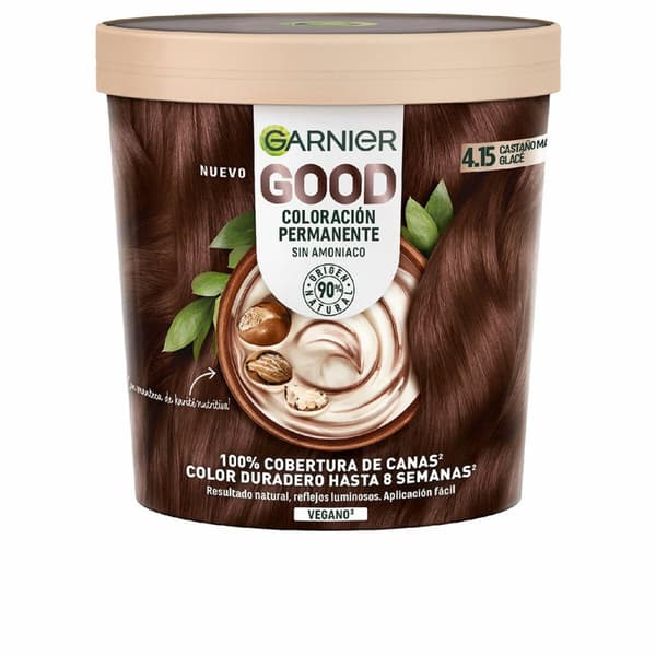 Permanent färg Garnier Good Glacé Kastanjebrun Nº 4.15 (1 antal)