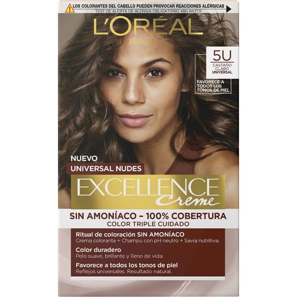 Permanent färg L'Oreal Make Up Excellence Ljusbrun