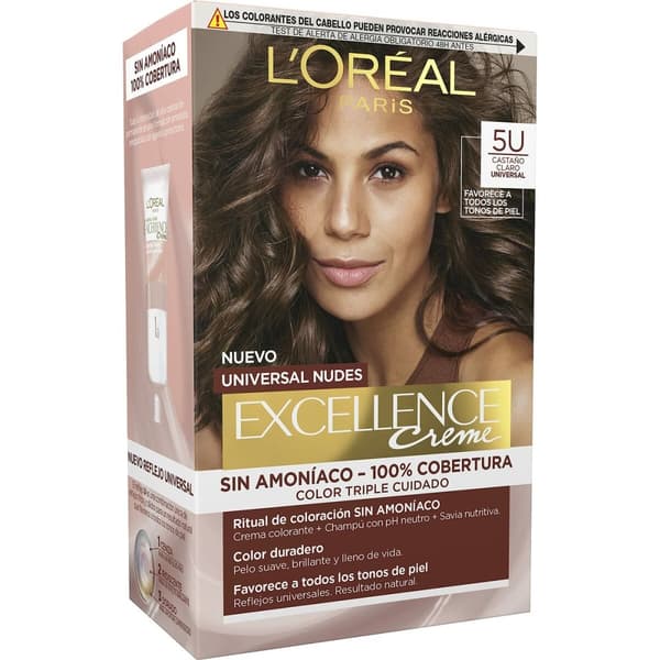 Permanent färg L'Oreal Make Up Excellence Ljusbrun