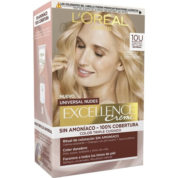 Permanent färg L'Oreal Make Up Excellence Klarblont Nº 9.0-rubio muy claro