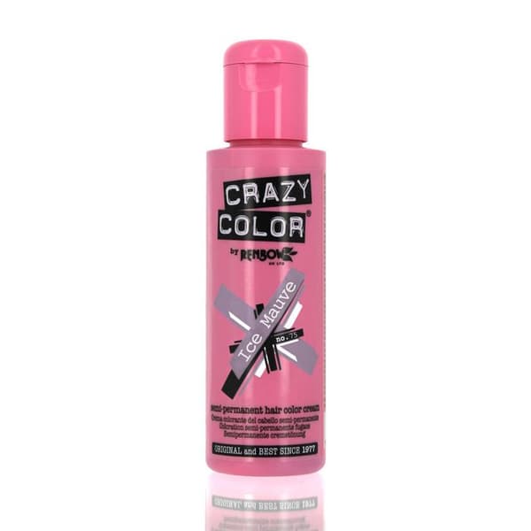 Färgningsprodukt - Crazy Color - Ice Mauve - Utan ammoniak - Crème - 100ml