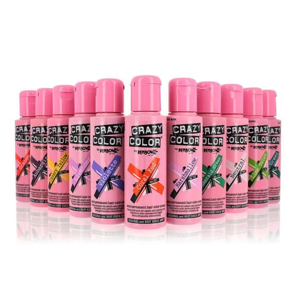 Färgningsprodukt - Crazy Color - Ice Mauve - Utan ammoniak - Crème - 100ml