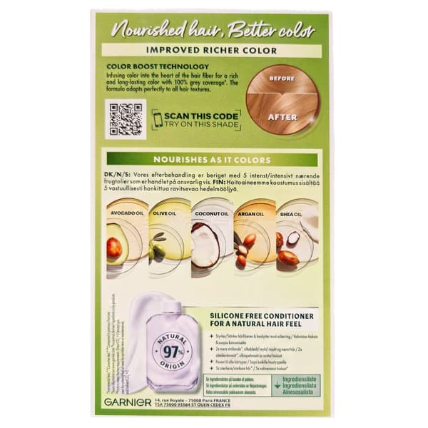 Garnier Nutrisse Ultra Crème Lys Blond Nude 8.132 Hårfarve