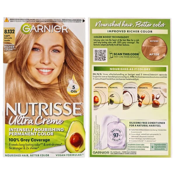 Garnier Nutrisse Ultra Crème Lys Blond Nude 8.132 Hårfarve