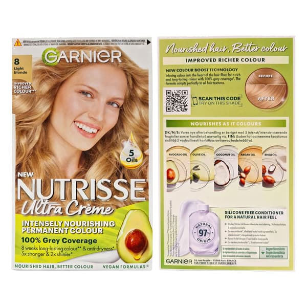 Garnier Nutrisse Ultra Crème Ljusblond 8.0 Hårfärg