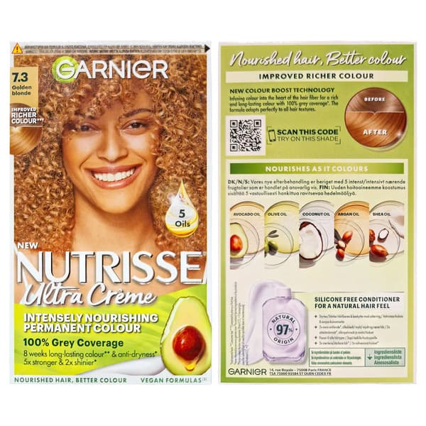 Garnier Nutrisse Ultra Crème Kultainen Blond 7.3 Hiusväri