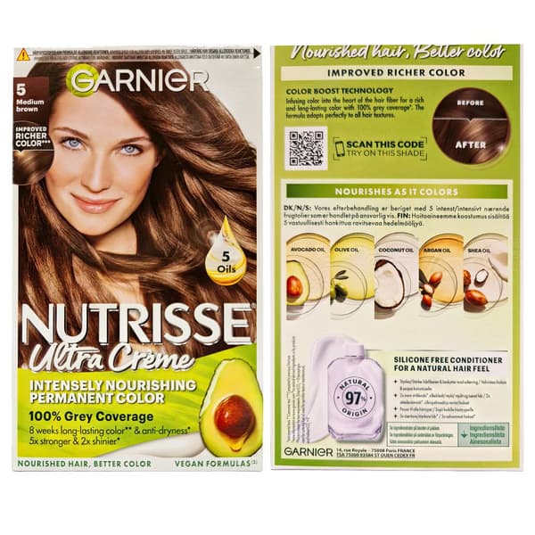 Garnier Nutrisse Ultra Crème Keskiruskea 5.0 Hiusväri