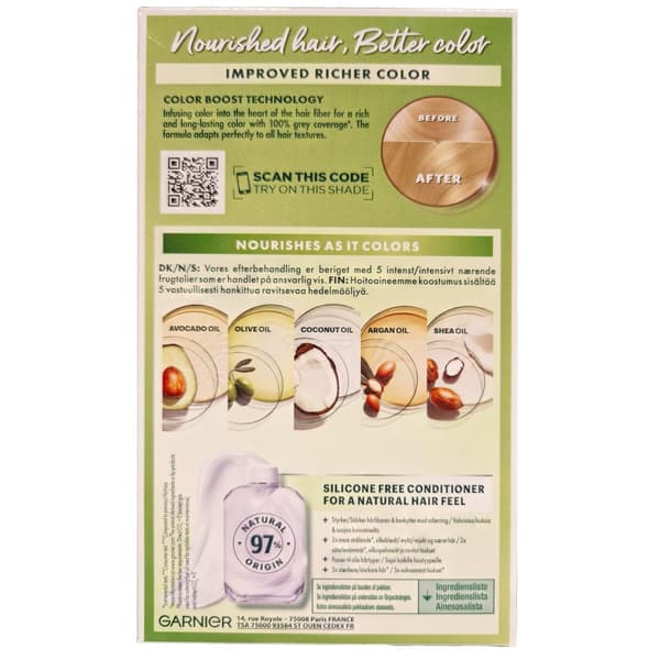 Garnier Nutrisse Ultra Crème Meget Lys Blond 9.0 Hårfarve