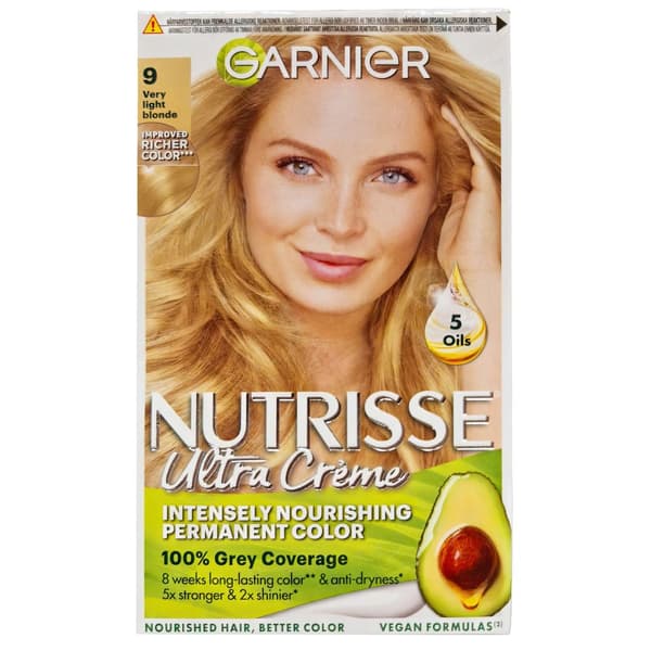 Garnier Nutrisse Ultra Crème Mycket Ljusblond 9.0 Hårfärg