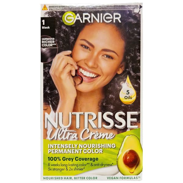 Garnier Nutrisse Ultra Crème Sort 1.0 Hårfarve