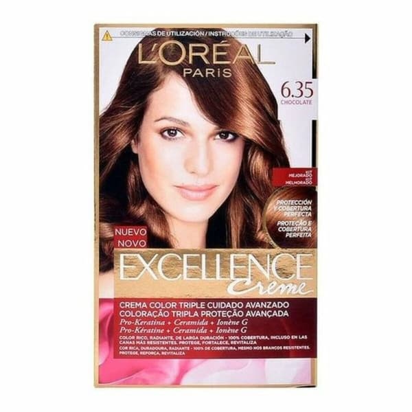 Permanent färg Excellence L'Oreal Make Up Excellence Nº 9.0-rubio muy claro Nº 8.0-rubio claro 192 ml