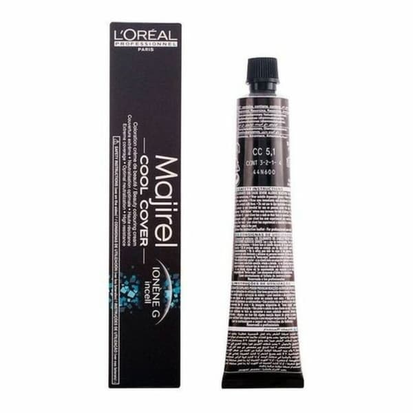 Permanent färg Majirel Cool-Cover L'Oreal Professionnel Paris 0000017692 Châtain Clair Cendré 50 ml
