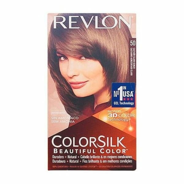 Färg utan ammoniak Colorsilk Revlon 929-95509 Ljust askfärgat kastanjebrunt (1 antal)