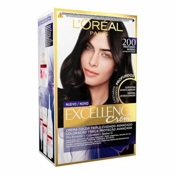 Permanent färg Excellence Brunette L'Oreal Professionnel Paris - 500 - true light brown