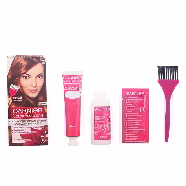 Permanent färg Color Sensation Garnier - 6.60 - rojo intenso