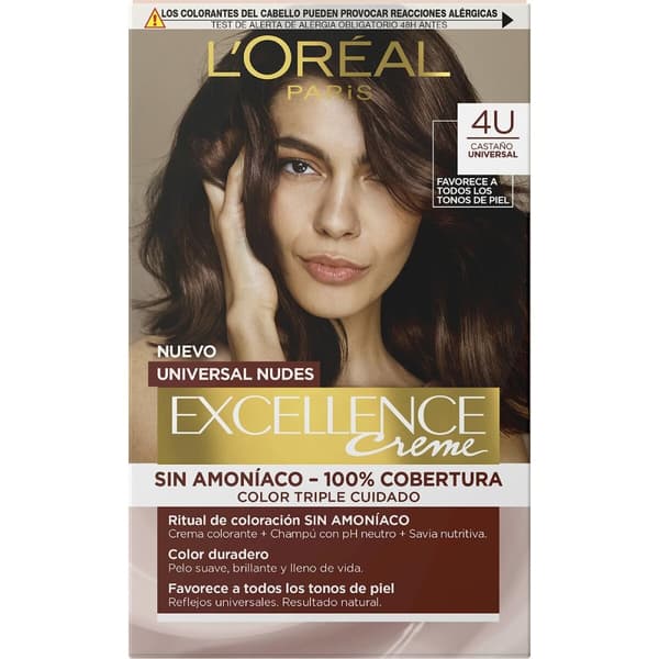 Permanent Farve L'Oreal Make Up Excellence Kastanje