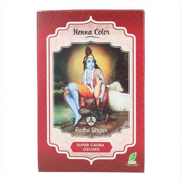 Halvmidlertidig Farge Henna Radhe Shyam Shyam Henna Mahogny (100 g)