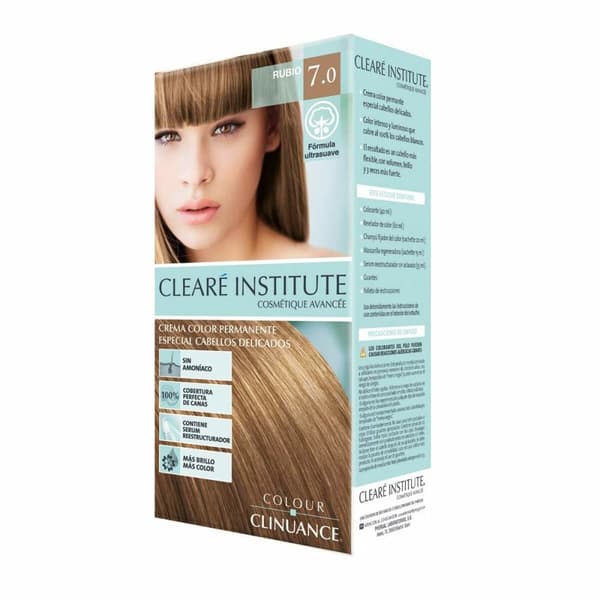 Permanent hårfarge - krem Clearé Institute Colour Clinuance Nº 7.0-rubio