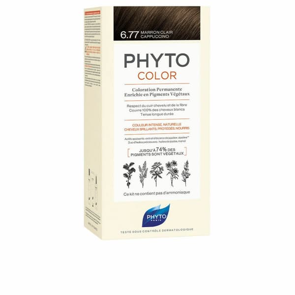 Pysyvä väri PHYTO PhytoColor 6.77-marrón claro capuchino Ammoniakkivapaa