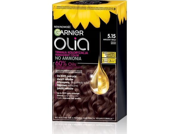 GARNIER_Olia Hiusväri 5.15 Frozen Brown (jäätynyt ruskea)