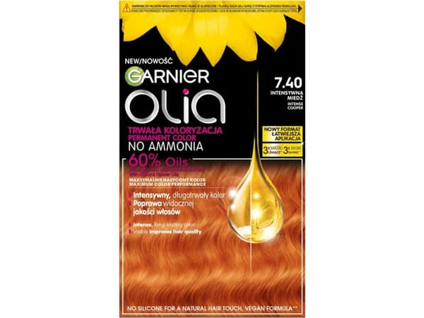 GARNIER_Olia hårfarge 7,40 Intens Copper