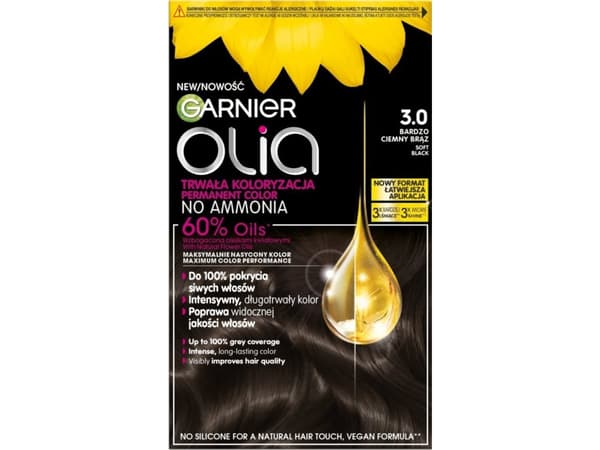 GARNIER_Olia hårfarge 3.0 Soft Black