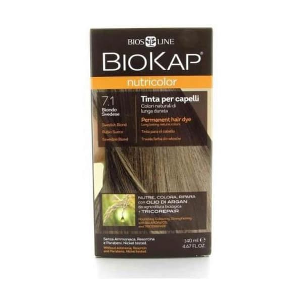 Biokap Nutricolor Hårfärg 7.1 Svensk Blond 140ml