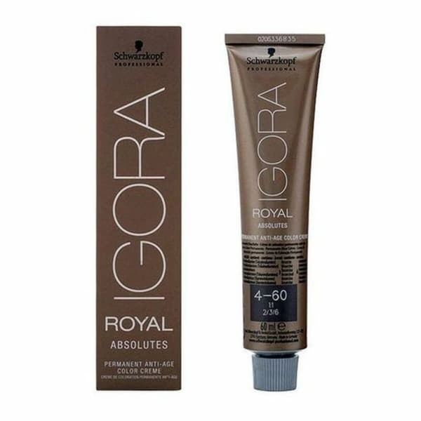 Pysyvä anti-ageing väriaine Igora Royal Absolutes Schwarzkopf 4.04579E+12 Nº 4-60 Nº 4-60 60 ml