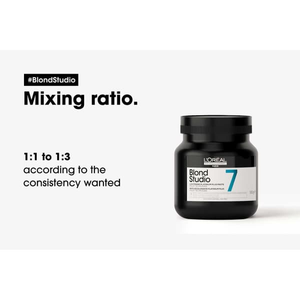 L'Oréal Professionnel Blond Studio 7 Platinum Paste 500ml - Professionell Blekning