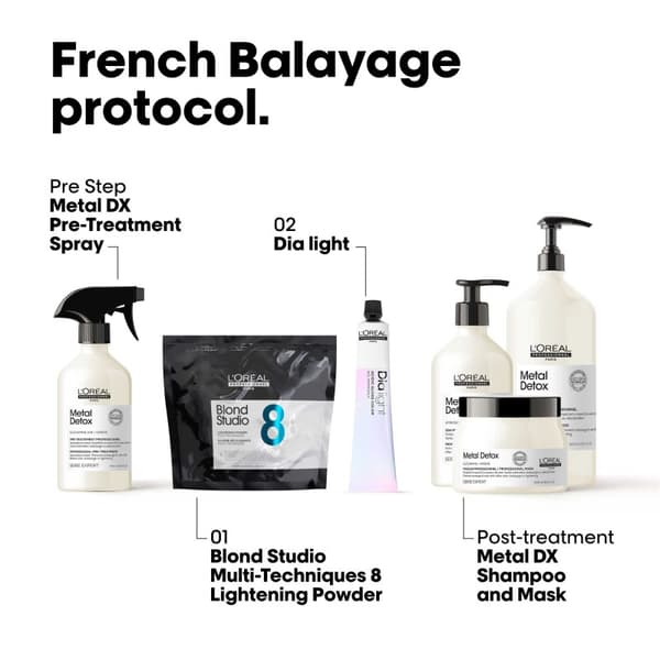 L'Oréal Professionnel Blond Studio Multi-Technique Powder 8 500gr - Professionell Blekning