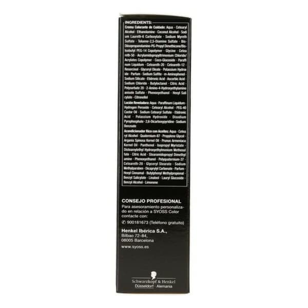 Permanent Hårfarge Syoss Olio Intense Uten ammoniakk Nº 3,10 Brun