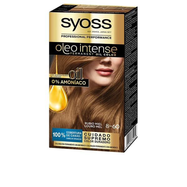 OLEO INTENSE ammonia-free hair color #8.60-honey blonde 5 pcs