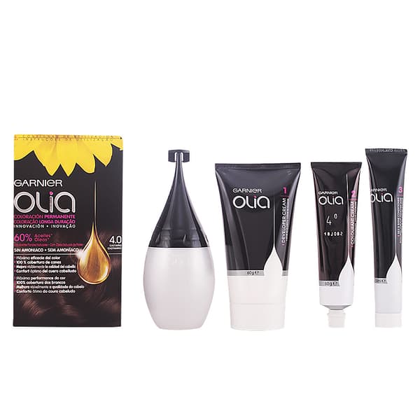 OLIA Permanent Hair Color #4.0 Chestnut set