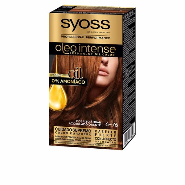 OLEO INTENSE ammonia-free hair color #6.76-amber copper 5 pcs