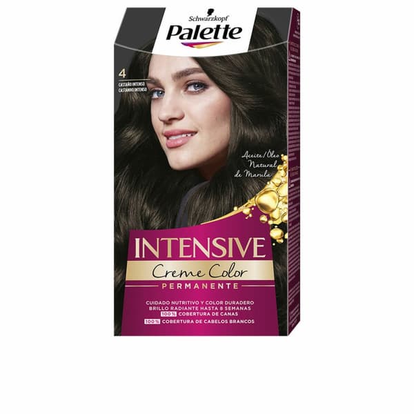 Permanent färg Schwarzkopf Intensive Nº 4 Kastanjebrun (1 antal)