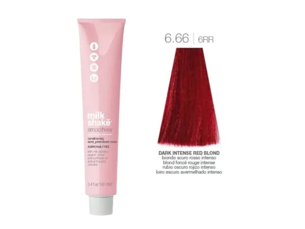 Milk_Shake® Smoothies Semi Permanent Color 6.66 Dark Intense Red Blond 100 ml