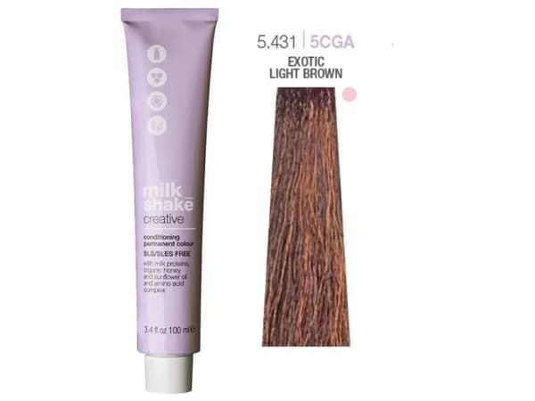 Milk_Shake® Creative Permanent Hårfärg 5.431 Exotic Light Brown 100 ml