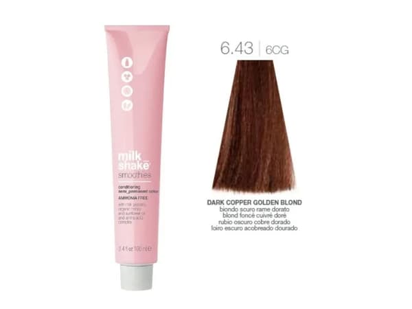 Milk_Shake® Smoothies Semi Permanent Color 6.43 Dark Copper Golden Blonde 100 ml
